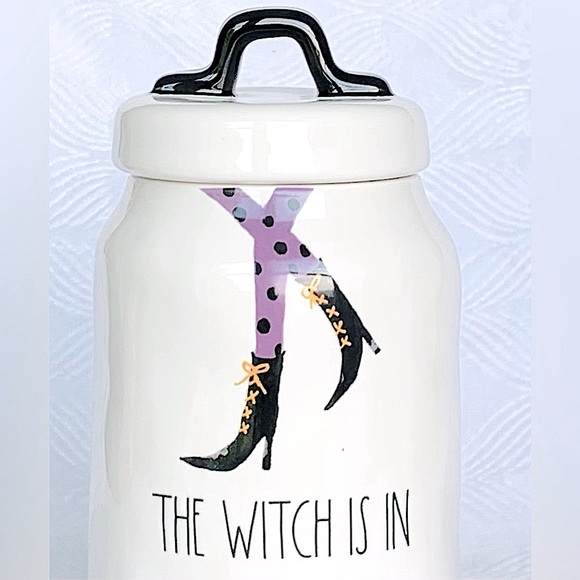 Rae Dunn The Witch Is In Halloween Canister - Picture 3 of 7